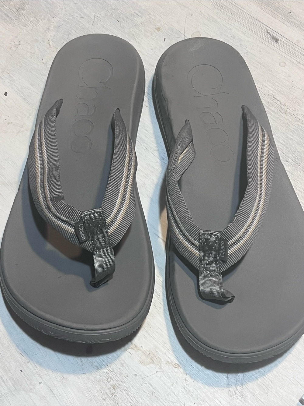 WOMEN'S CHACO CHILLOS FLIP SADIE AQUA GREY FLIP FLOP SANDALS